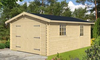 Garage Moutier | 360 x 548 cm | Houten garagedeur | Wanddikte 68 mm