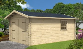 Garage Occitanie | 350 x 540 cm | Houten garagedeur | Wanddikte 44 mm