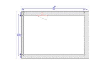 Garage Occitanie | 350 x 540 cm | Houten garagedeur | Wanddikte 44 mm